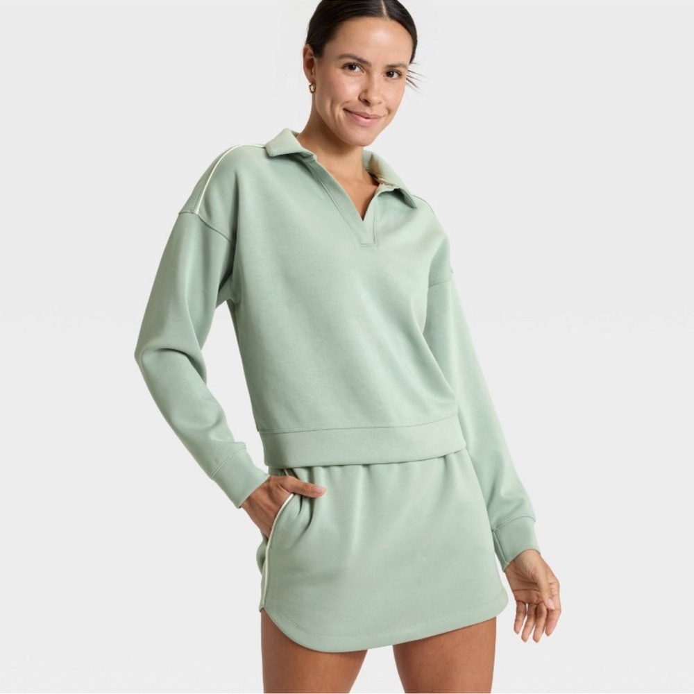 All in Motion Airy Sleek Polo Sweatshirt & Skort